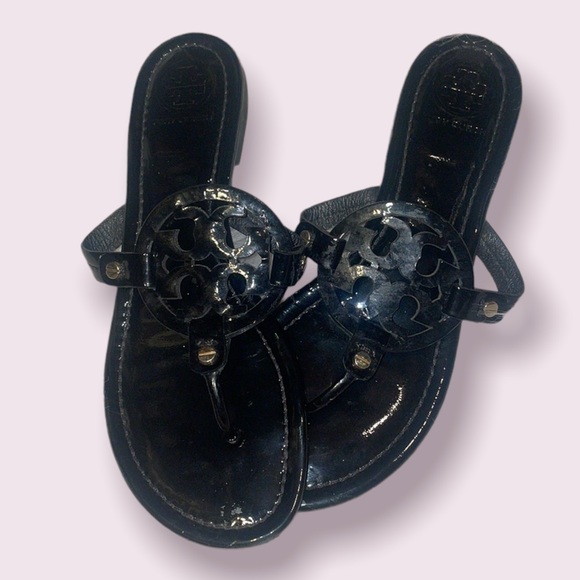 Tory Burch Black Flip Flop Sandals